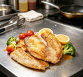 Seared Tilapia Fillets with Fresh Vegetables