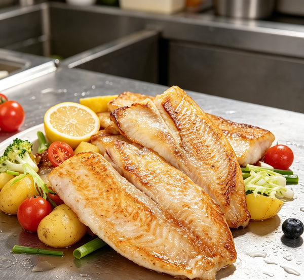 Seared Tilapia Fillets with Fresh Vegetables