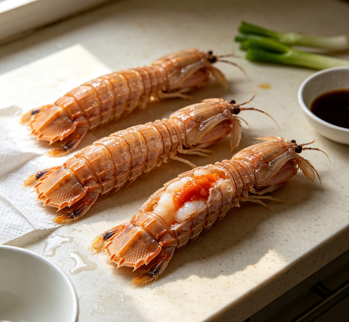 Royal Seafood Delight: Fresh Prawns & Lobster Tails