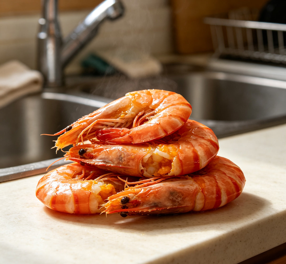 Royal Seafood Delight: Fresh Prawns & Lobster Tails